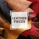 Mixed Leather Scraps, Remnants, Pieces - Italian Upholstery Leather